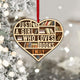 MeMate Book Lovers Heart Ornament, Personalized Christmas Book Ornament, Custom Name 3D Wooden 2 Layers Booklovers Ornament, Just a Girl Who Loves Books Christmas Keepsake, Book Club Decoration