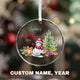 MeMate Baby's First Christmas Ornament 2024, Personalized Baby Ornaments with Name, Baby Ornament for Boys Girls, Christmas Baby Keepsakes for Newborn Infant Son Daughter