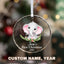 MeMate Baby's First Christmas Ornament 2024, Personalized Baby Ornaments with Name, Baby Ornament for Girls, Christmas Baby Keepsakes for Newborn Infant Son Daughter