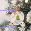 MeMate EMBROIDERED Christmas Baby Ornaments, DIY First Christmas Ornament, Personalized Christmas Ornament, Hand Made Ornament with BOW, Personalized Baby Ornament 2024, Christmas Tree Décor, New Baby Gift