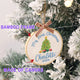 MeMate EMBROIDERED Christmas Baby Ornaments, DIY First Christmas Ornament, Personalized Christmas Ornament, Hand Made Ornament with BOW, Personalized Baby Ornament 2024, Christmas Tree Décor, New Baby Gift