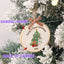 MeMate EMBROIDERED Christmas Baby Ornaments, DIY First Christmas Ornament, Personalized Christmas Ornament, Hand Made Ornament with BOW, Personalized Baby Ornament 2024, Christmas Tree Décor, New Baby Gift