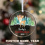 MeMate Baby's First Christmas Ornament 2024, Personalized Baby Ornaments with Name, Baby Ornament for Boys Girls, Christmas Baby Keepsakes for Newborn Infant Son Daughter