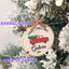 MeMate EMBROIDERED Christmas Baby Ornaments, DIY First Christmas Ornament, Personalized Christmas Ornament, Hand Made Ornament with BOW, Personalized Baby Ornament 2024, Christmas Tree Décor, New Baby Gift