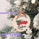 MeMate EMBROIDERED Christmas Baby Ornaments, DIY First Christmas Ornament, Personalized Christmas Ornament, Hand Made Ornament with BOW, Personalized Baby Ornament 2024, Christmas Tree Décor, New Baby Gift