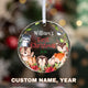 MeMate Baby's First Christmas Ornament 2024, Personalized Baby Ornaments with Name, Baby Ornament for Boys Girls, Christmas Baby Keepsakes for Newborn Infant Son Daughter