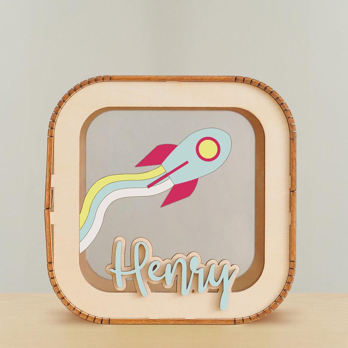 MeMate Personalized Piggy Bank, Name Piggy Bank, Custom Piggy Bank, Kids Bank, Money Box, Wooden Cash Box, Custom Piggy Bank, Gifts For Kids