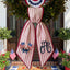 Patriotic Wreath Sash 54x5 Inch, America Wreath Sash for Front Door, Personalized Embroidered Monogram Sash, Independence Day Front Door Decor, US Flag with Bow Wreath Sashes
