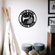MeMate Sewing Room Sign 5 Sizes, Custom Craft Room Décor Metal Signs for Women, Retro Style Craft Room, Personalized Sewing Door Signs, Vintage Plaque for Sewing Room, Quilting Room Decoration (Round Flowers)