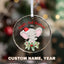 MeMate Baby's First Christmas Ornament 2024, Personalized Baby Ornaments with Name, Baby Ornament for Boys Girls, Christmas Baby Keepsakes for Newborn Infant Son Daughter