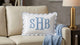 Personalized Monogram Pillow Cover, Custom Embroidered Initials Pillowcase, Custom Text Embroidered Pillow Cover, Nursery Decor Cushion, Baby Room Pillow, Monogrammed Pillow