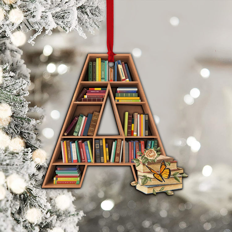 book christmas ornament