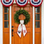 Personalized American Flag Bow Wreath Sash 54x5, Custom Monogram Embroidered American Flag with Bow, Monogram Door Bow, 4th of July Anniversary Decor