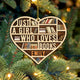 MeMate Book Lovers Heart Ornament, Personalized Christmas Book Ornament, Custom Name 3D Wooden 2 Layers Booklovers Ornament, Just a Girl Who Loves Books Christmas Keepsake, Book Club Decoration
