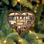 MeMate Book Lovers Heart Ornament, Personalized Christmas Book Ornaments 2023, Custom Name Wooden Booklovers Ornament for Girls Boys, Bookworm Christmas Keepsake, Book Club Decoration