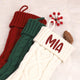 MeMate Christmas Stockings 2024, Embroidered Christmas Stocking, Personalized Christmas Stocking with Name, Custom Knitted Stockings, Family Christmas Stockings, Holiday Stockings