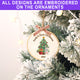 MeMate EMBROIDERED Christmas Baby Ornaments, DIY First Christmas Ornament, Personalized Christmas Ornament, Hand Made Ornament with BOW, Personalized Baby Ornament 2024, Christmas Tree Décor, New Baby Gift