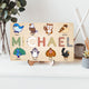 MeMate Custom Baby Puzzle, Personalized Baby Name Puzzle with Birds, Educational Gift for Learning Bird Animal, Unique Baby Gifts