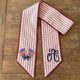 Patriotic Wreath Sash 54x5 Inch, America Wreath Sash for Front Door, Personalized Embroidered Monogram Sash, Independence Day Front Door Decor, US Flag with Bow Wreath Sashes