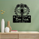 MeMate Garden Sign to Personalize, Bee Farm Flowers Sign, Custom Name Sign Metal for Bee Lovers, Bee Garden Art Decorations, Personalized Bee Sign, 8-24 inches Large Metal Sign, Gift for Beekeeper
