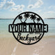 MeMate Backyard Paradise Sign, Patio Sign Outdoor Decor, Personalized Name Metal Sign for Backyard, Custom Name Signs for Backyard, Large Metal Sign for Outside, Housewarming Gifts…