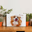 Custom Pet Art Water Color Photo Desktop Plaque