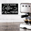MeMate Coffee & Wine Bar Sign for Bar Decoration, Outdoor Bar Decor, Personalized Metal Sign for Coffee & Bar, Custom Name Signs for Coffee Bar, Large Metal Sign for Outside, Home Bar Gifts