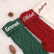MeMate Christmas Stockings 2024, Embroidered Christmas Stocking, Personalized Christmas Stocking with Name, Custom Knitted Stockings, Family Christmas Stockings, Holiday Stockings
