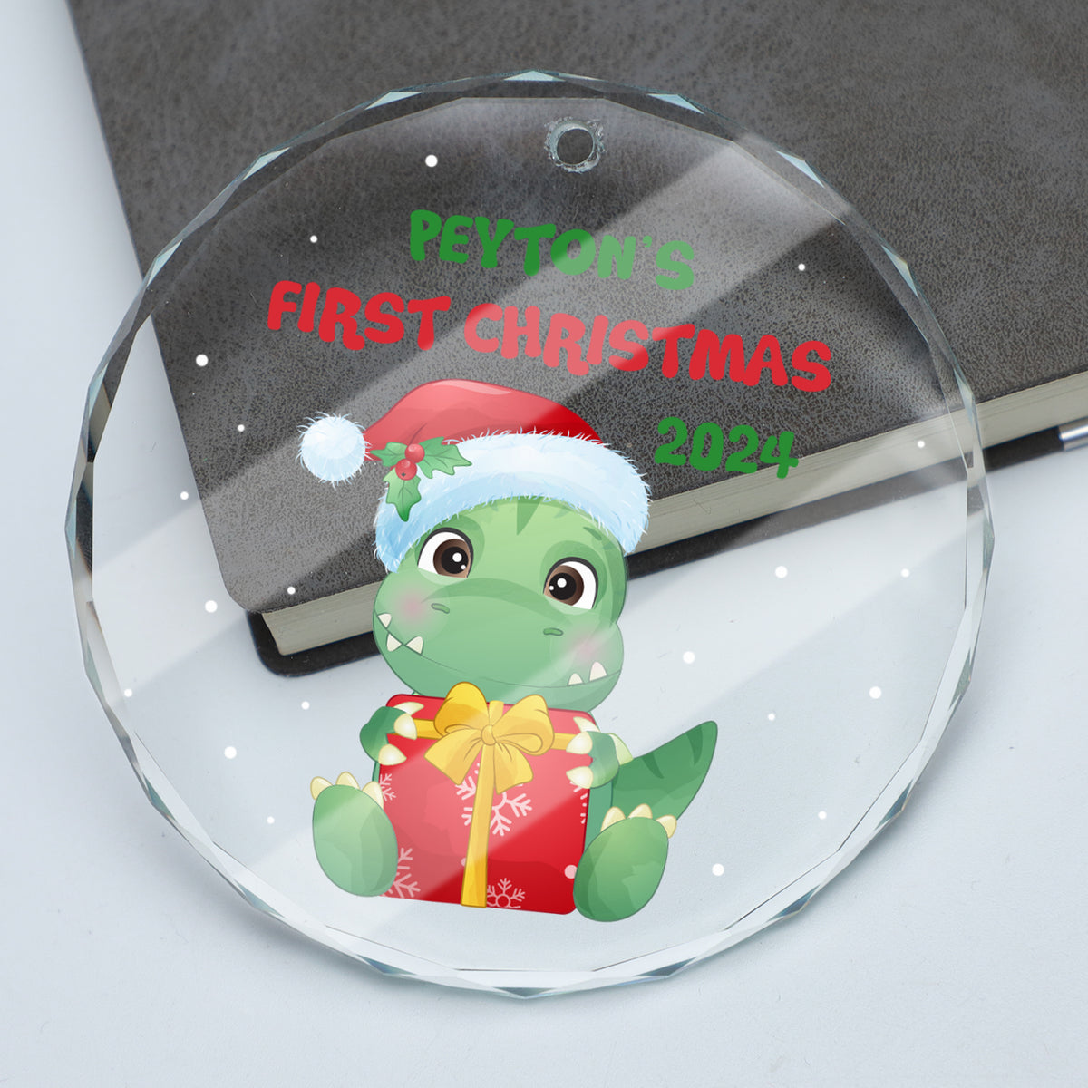 MeMate Baby's First Christmas Ornament 2024, Personalized Baby Ornaments with Name, Baby Ornament for Boys Girls, Christmas Baby Keepsakes for Newborn Infant Son Daughter