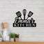 MeMate Kitchen Sign, Personalized Metal Name Signs, Custom Kitchen Sign for Indoor Kitchen Home Wall Décor, Kitchen Signs for Home Decor, Housewarming Gift for Mom Wife Grandmother Friend Family