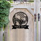 MeMate Garden Sign to Personalize, Bee Farm Sign, Custom Name Sign Metal for Bee Lovers, Bee Garden Art Decorations, Personalized Bee Farm Sign, 8-24 inches Large Metal Sign, Gift for Beekeeper