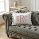 Personalized Monogram Pillow Cover, Custom Embroidered Initials Pillowcase, Custom Text Embroidered Pillow Cover, Nursery Decor Cushion, Monogrammed Pillow, Baby Room Pillow