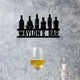MeMate Wine Bar Sign for Bar Decoration, Indoor Outdoor Bar Decor, Personalized Metal Sign for Bar, Custom Name Signs for Bar, Large Metal Sign for Outside, Home Bar Gifts