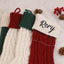 MeMate Christmas Stockings 2024, Personalized Embroidered Christmas Stocking, Knitted Family Stockings, Custom Xmas Stocking with Name, Holiday Stockings, Christmas, Christmas Decoration