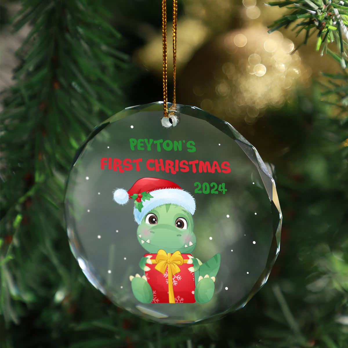 MeMate Baby's First Christmas Ornament 2024, Personalized Baby Ornaments with Name, Baby Ornament for Boys Girls, Christmas Baby Keepsakes for Newborn Infant Son Daughter