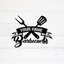 MeMate BBQ Sign, Barbecue Sign for Patio Decoration, BBQ Zone Patio Sign, Outdoor Decor, Personalized Metal Sign for Backyard, Custom Name Signs for Backyard, Large Metal Sign for Outside, Housewarming Gifts