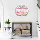 MeMate Flamingo House Metal Sign, Flamingo Lounge Signs, Flamingo House Outdoor Décor, Personalized Flamingo Tropical Sign, Flamingo Metal Sign Housewarming Gift for Family Friend