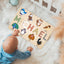 MeMate Custom Baby Puzzle, Personalized Baby Name Puzzle with Birds, Educational Gift for Learning Bird Animal, Unique Baby Gifts