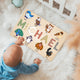MeMate Custom Baby Puzzle, Personalized Baby Name Puzzle with Birds, Educational Gift for Learning Bird Animal, Unique Baby Gifts