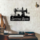 MeMate Sewing Room Sign, Custom Craft Room Décor Metal Signs for Women, Retro Style Craft Room, Personalized Sewing Door Signs, Vintage Plaque for Sewing Room, Quilting Room Decoration (Sewing)