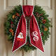 Personalized Christmas Wreath Sash, Custom Monogram Embroidery, 54x5 in - Snowman — photo 2