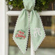 Personalized Christmas Wreath Sash, Custom Monogram Embroidery, 54x5 in - Xmas 08 — photo 6