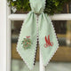 Personalized Christmas Wreath Sash, Custom Monogram Embroidery, 54x5 in - Xmas 03 — photo 5