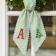 Personalized Christmas Wreath Sash, Custom Monogram Embroidery, 54x5 in - Ribbon & Christmas Tree — photo 5