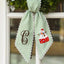 Personalized Christmas Wreath Sash, Custom Monogram Embroidery, 54x5 in - Snowman — photo 5