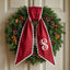 Personalized Christmas Wreath Sash, Custom Monogram Embroidery, 54x5 in - Xmas 10 — photo 3