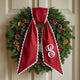 Personalized Christmas Wreath Sash, Custom Monogram Embroidery, 54x5 in - Xmas 10 — photo 3
