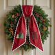 Personalized Christmas Wreath Sash, Custom Monogram Embroidery, 54x5 in - Pine Tree — photo 2