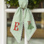 Personalized Christmas Wreath Sash, Custom Monogram Embroidery, 54x5 in - Xmas 11 — photo 5