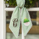Personalized Christmas Wreath Sash, Custom Monogram Embroidery, 54x5 in - Santa Claus & Tree — photo 5